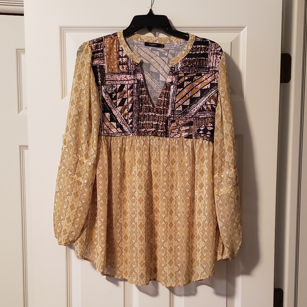 Mixed Pattern Blouse - image 2